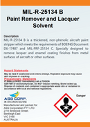 MIL-R-25134 B Paint Remover and Lacquer Solvent (1 Gallon)