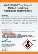 MIL-C-19853 C Type II class 1 Carbon Removing Compound agitating tank (1 Gallon)