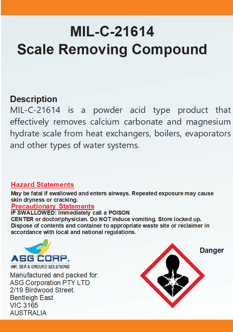 MIL-C-21614 Scale Removing Compound (1 Gallon)