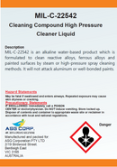 MIL-C-22542 Cleaning Compound High Pressure Cleaner Liquid (1 Gallon)