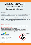 MIL-C-5410 B Type I Aluminium Surface Cleaning Compound & Brightener