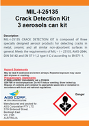 MIL-I-25135 Crack Detection Kit  3 aerosol can kit
