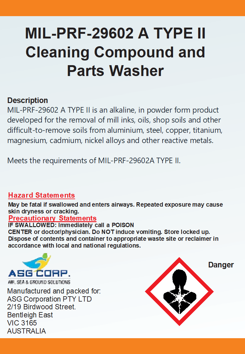 MIL-PRF-29602 A TYPE II Cleaning Compound and Parts Washer (1 Gallon)
