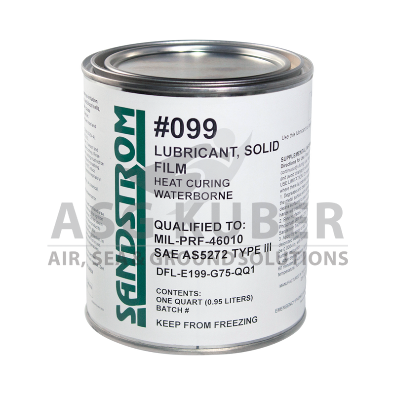 Sandstrom #099 Solid Film Lubricant: Air Dry /Heat Cure 1QT  MIL-L-46010 and MIL-PRF-46010