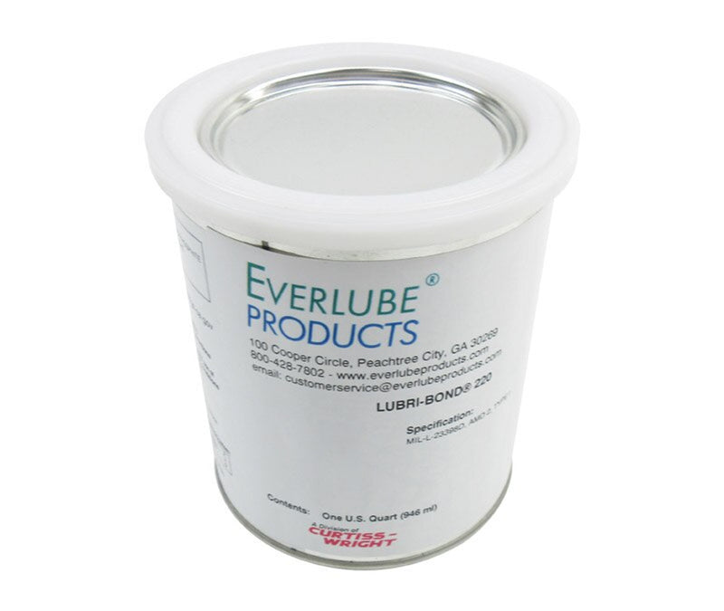 EVERLUBE® LUBRI-BOND® 220 Gray/Black MIL-L-23398D Amendment 2, Type I Spec Air Dry MoS2 Solid Film Lubricant - Quart Can (MOQ4)