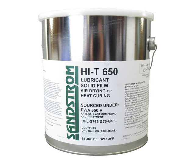 Sandstrom Hi-T 650 Gray PWA550V Spec Air Dry or Heat Cure Solid Film Lubricant - Gallon Can