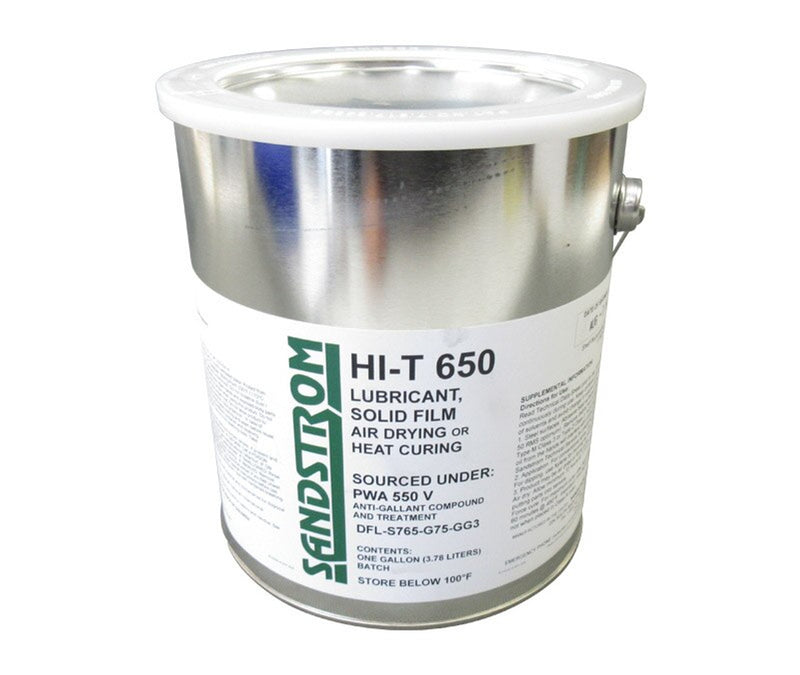 Sandstrom Hi-T 650 Gray PWA550V Spec Air Dry or Heat Cure Solid Film Lubricant - Gallon Can