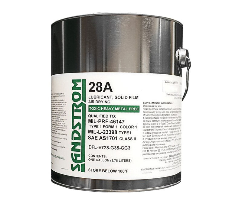 Sandstrom 28A Gray MIL-PRF-46147 Type I, Form 1, Color 1 / MIL-L-23398 Type I Spec Solid Film Lubricant - Gallon Can